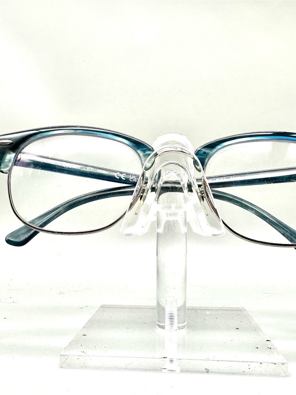 Ray-Ban RB 5154 8377 Clubmaster Eyeglasses Blue Green Marble 51-21 145 Mens